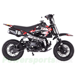 DB-T004 110cc Dirt Bike with Automatic Transmission, Electric Start, Front Hydraulic Disc Brake! Chain Drive! 10" Wheels!