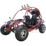 GK-W016 200 Go Kart with CVT Transmission w/Reverse, Disc Brakes! Big 23"/22" Aluminum Wheels with Free Sparetire!
