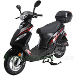 MC-G036 50cc Moped Scooter with 10" Wheels, Disc/Drum Brakes! Electric/Kick Start! Rear Trunk!