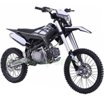 DB-G042 Thunder DLX 150 Dirt Bike with 4-Speed Manual Transmission, with Front Light and Hour Meter, Kick Start, Big 19"/16" Tires! Double Beam Heavy Duty Steel Frame!