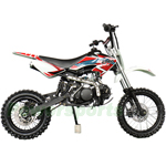 Fully Assembled and Tested! X-PRO Bolt 125cc Dirt Bike with 4-speed Semi-Automatic Transmission, Kick Start! 14"/12" Tires! Zongshen Brand Engine!