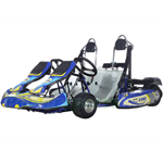 X-PRO Raptor 125cc Go Kart with Semi-Automatic Transmission w/Reverse, 2 Seater, Zongshen Brand Engine, 5" Aluminum and Racing Tires!
