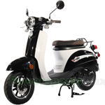 X-PRO Milan 50 50cc Moped Scooter with 10" Wheels, Electric/Kick Start, Large Headlight!